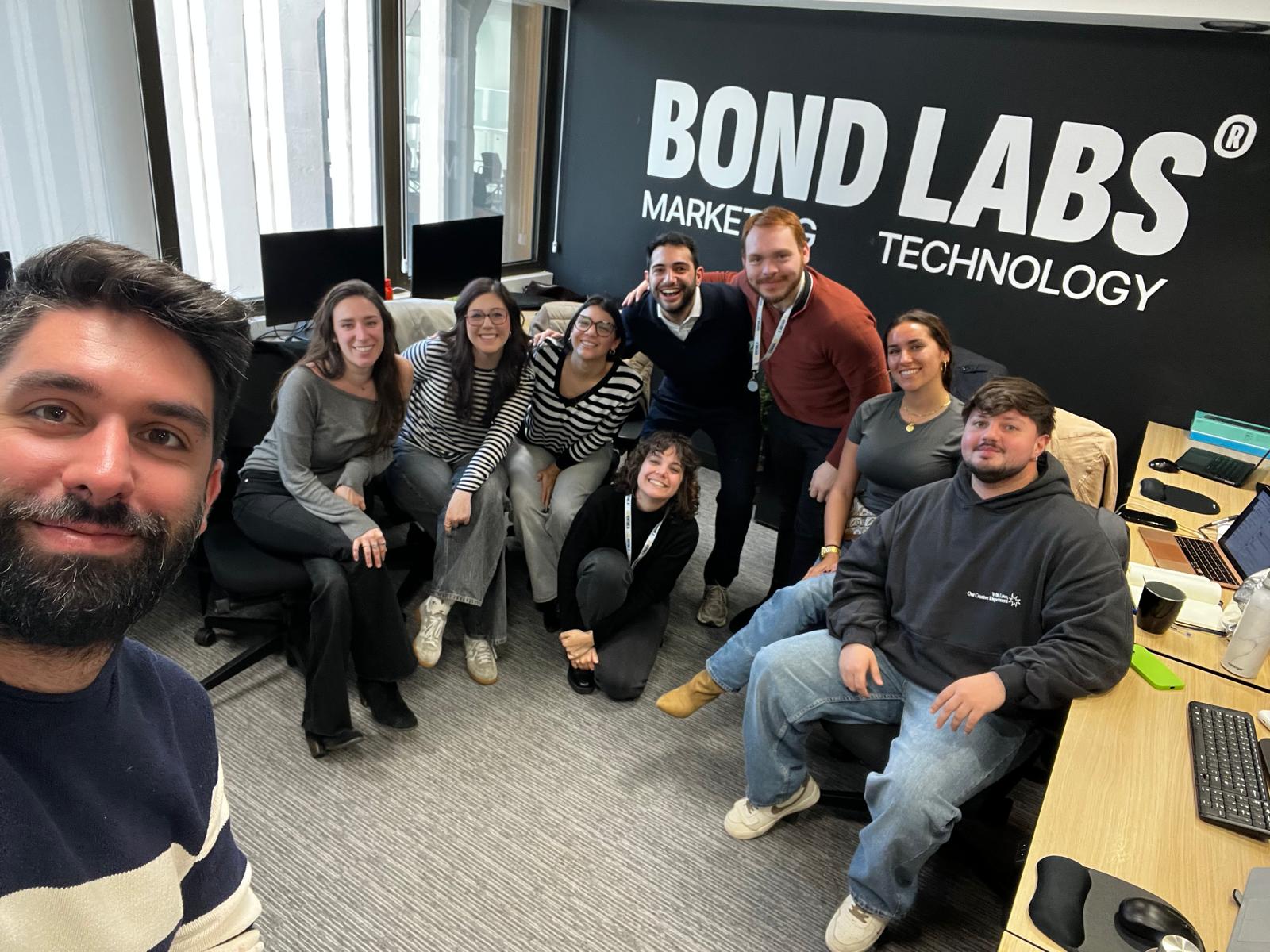 Bond Labs team at the office